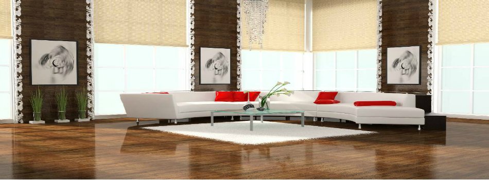 white sofa in large living room