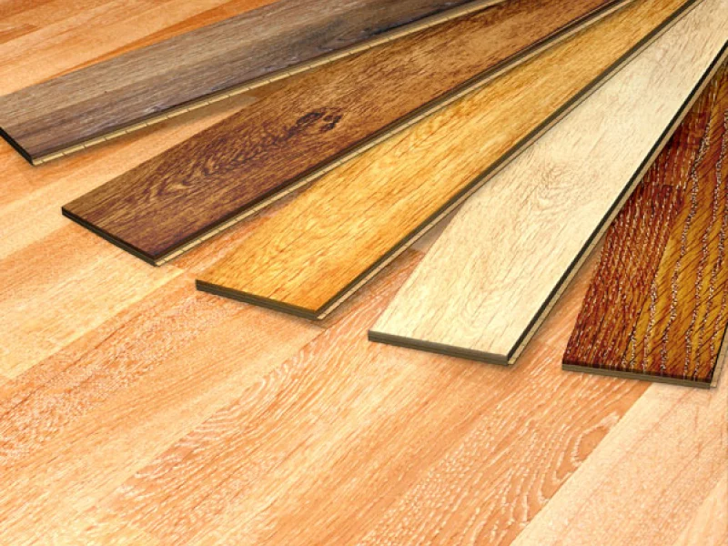 Laminate flooring color samples