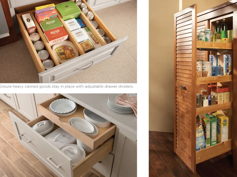 example of kitchen drawers